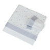 set lenzuolino baby idea stelline 3pz lilla [l2006l]