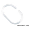 anelli tenda doccia gedy 12pz argento [1000010]