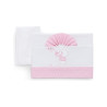 lenzuola carrozzina italbaby ricamata orso 3pz rosa