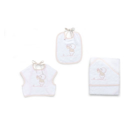 set bavaglini spugna italbaby la luna 3pz avorio