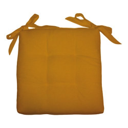cuscino soft con lacci per sedia 40x40 - giallo - olibo'