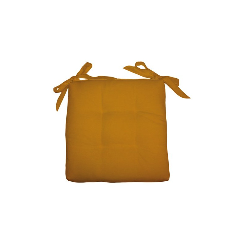 cuscino soft con lacci per sedia 40x40 - giallo - olibo'