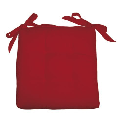 cuscino soft con lacci per sedia 40x40 - rosso - olibo'