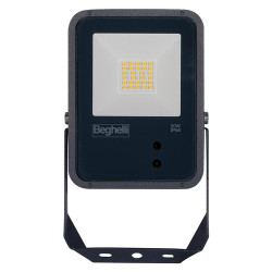 faro led beghelli floodlight dual sensor 20w nero