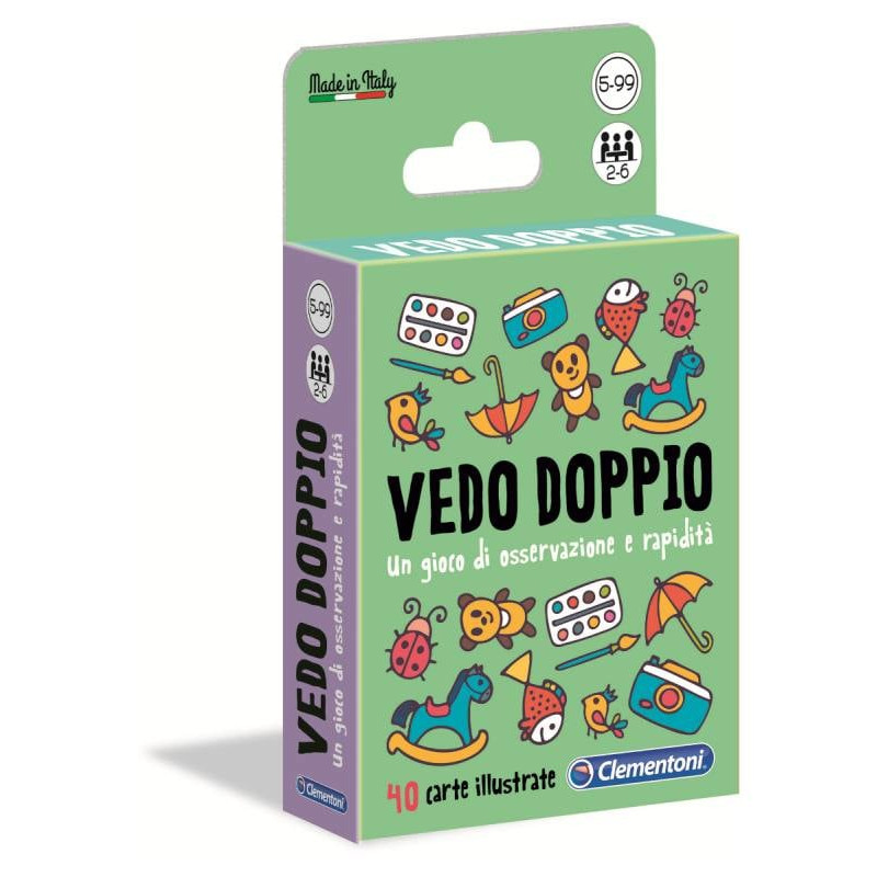 clementoni - carte da gioco vedo doppio