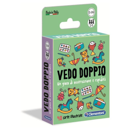 clementoni - carte da gioco vedo doppio