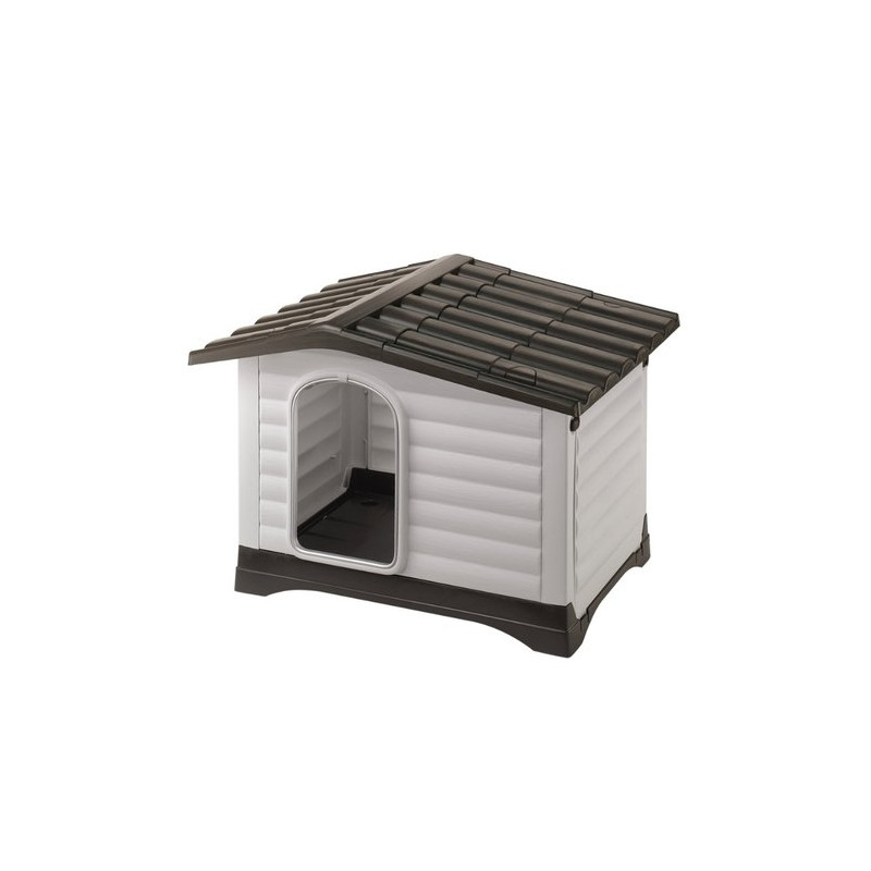 cuccia per cani ferplast villa 90 grigio e bianco