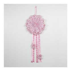 fiocco nascita baby idea misura media rosa