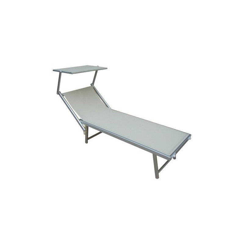 lettino bagnino amicasa in alluminio bianco