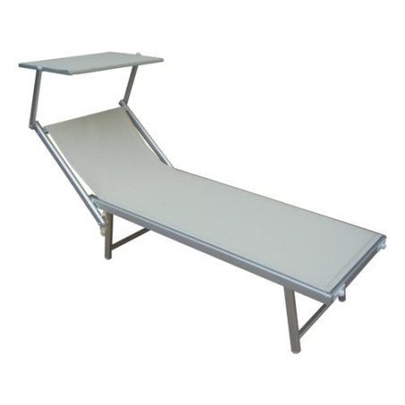 lettino bagnino amicasa in alluminio bianco