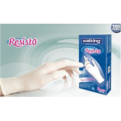 guanti da lavoro brenta in nitrile resisto 100pz bianco l 011667