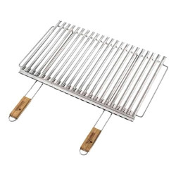 griglia barbecue ompagrill biologica 67x40 acciaio inossidable b26740