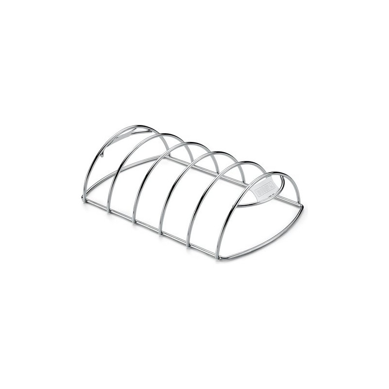 griglia a barbecue weber per costine acciaio inossidabile 6605