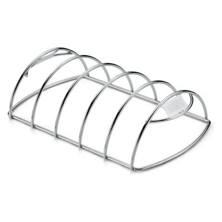 griglia a barbecue weber per costine acciaio inossidabile 6605
