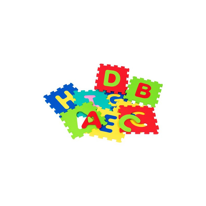 puzzle lettere - globo tappetino puzzle lettere 9 pz.