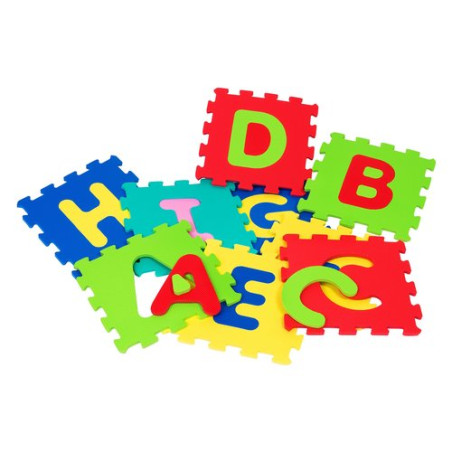 puzzle lettere - globo tappetino puzzle lettere 9 pz.