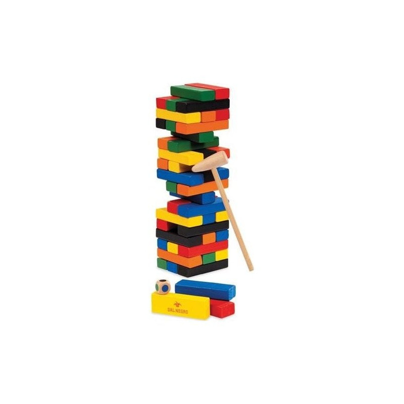 giocho da tavolo dal negro torre colorata 3 in 1 con martello multicolore