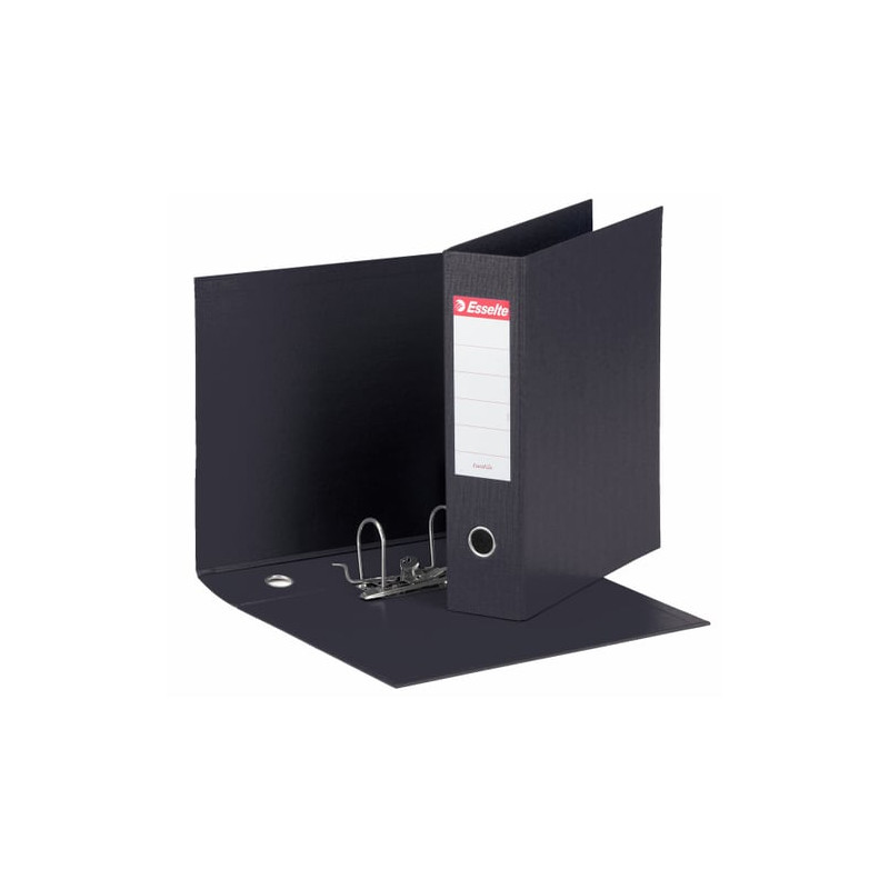 Registratore a leva esselte eurofile g53 nero dorso 8cm formato commerciale