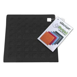 sottopentola silikomart in silicone 17,5 x 17,5cm nero [70199200001]