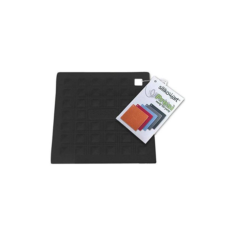 sottopentola silikomart in silicone 17,5 x 17,5cm nero [70199200001]