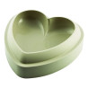 stampo dolci silikomart cuore in silicone 3d 1.5l 20,5 x 8cm grigio