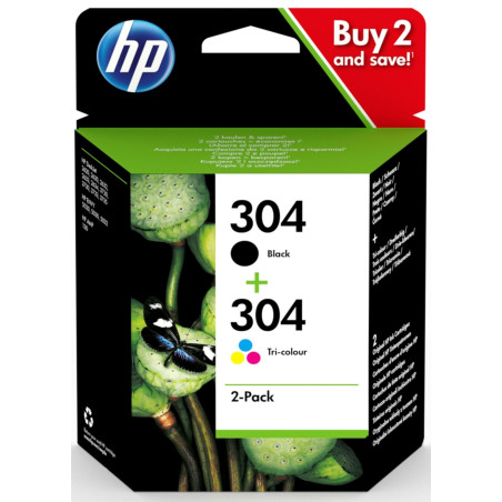 cartuccia hp 304 originale a colori multipack 2pz