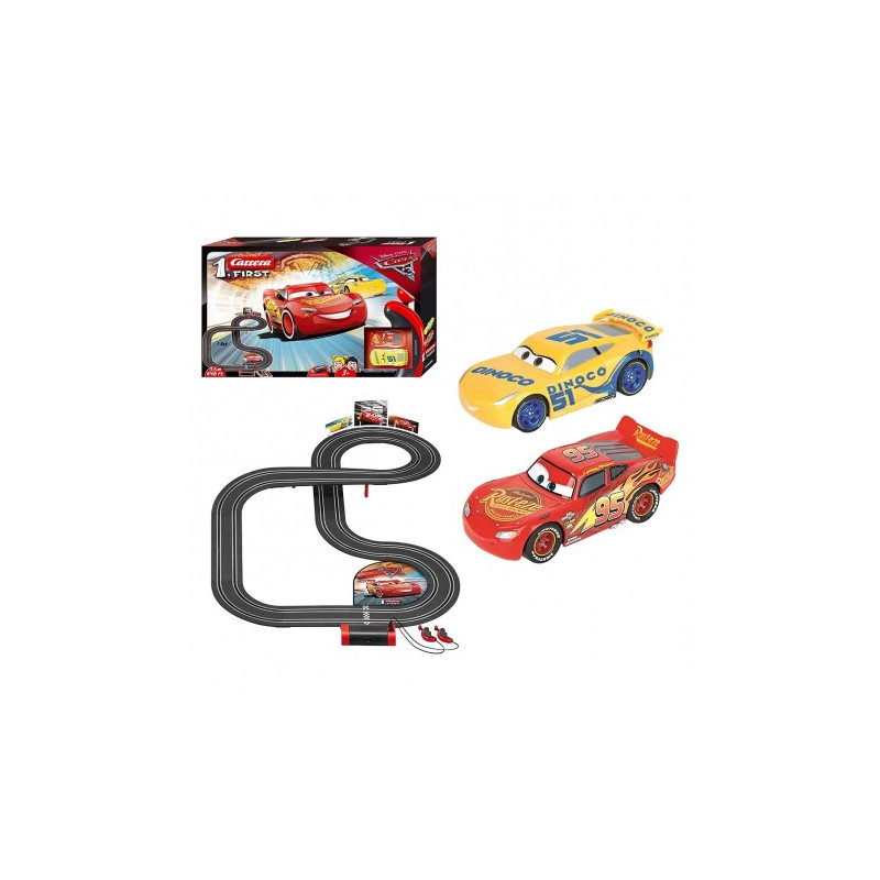 set macchinina carrera cars race of friends mcqueen e cruz ramirez