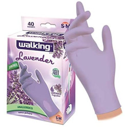guanti monouso brenta lavander s-m 40pz viola