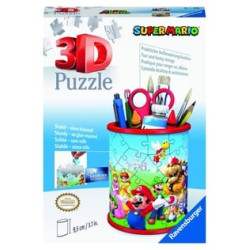 puzzle 3d ravensburger portapenne super mario