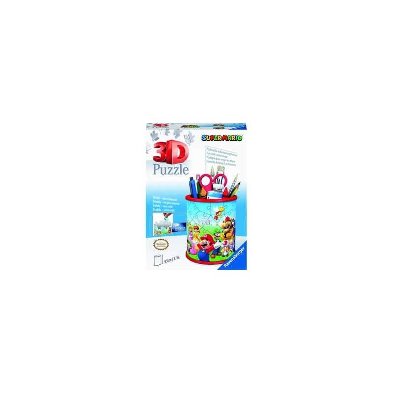 puzzle 3d ravensburger portapenne super mario