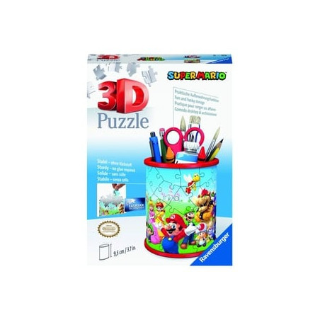 puzzle 3d ravensburger portapenne super mario