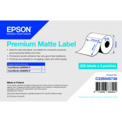 rotolo etichette epson premium di carta opaca 210mmx297mm 200 etichette