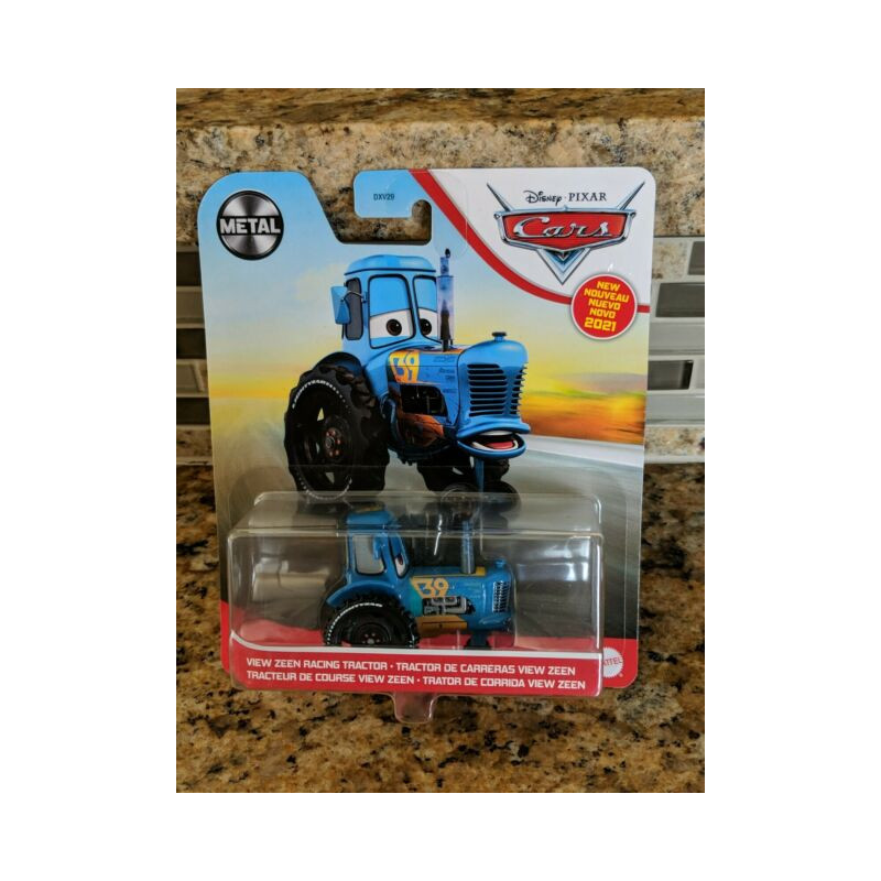 trattore zeen racing disney pixar cars - blu - mattel