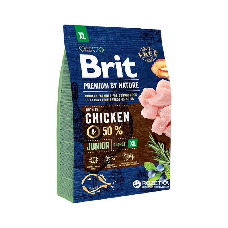 cibo secco per cani brit premium junior xl pollo 3kg