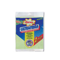 Panni pulizia dianex in microfibra uso universale 36x40 2 pz (cf