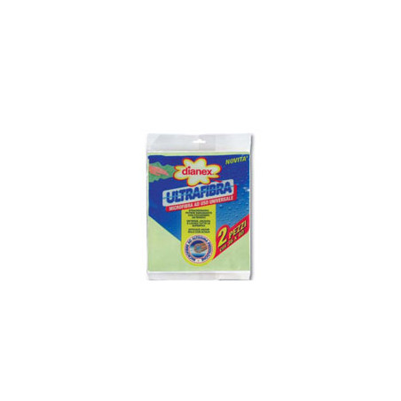 Panni pulizia dianex in microfibra uso universale 36x40 2 pz (cf