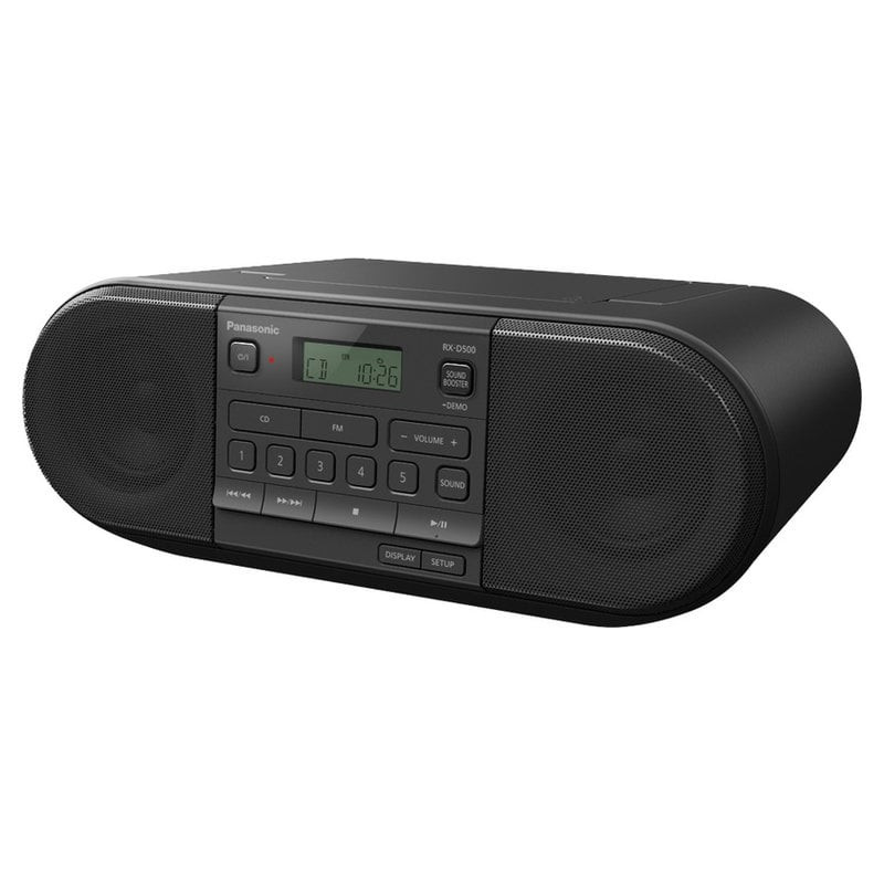 radio panasonic d550 20w mp3 fm nero [rxd550e-k]