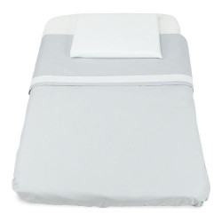 set lenzuola baby idea per culla 3 pezzi grigio [l3010g]