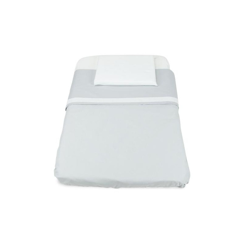 set lenzuola baby idea per culla 3 pezzi grigio [l3010g]