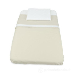 set lenzuola baby idea per culla 3 pezzi grigio chiaro