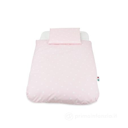 set lenzuola baby idea per culla avvicinamento 4 pezzi rosa