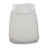 set lenzuola baby idea per culla avvicinamento 4 pezzi grigio [30100]