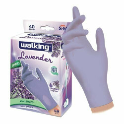 guanti monouso brenta walking lavander 40pz