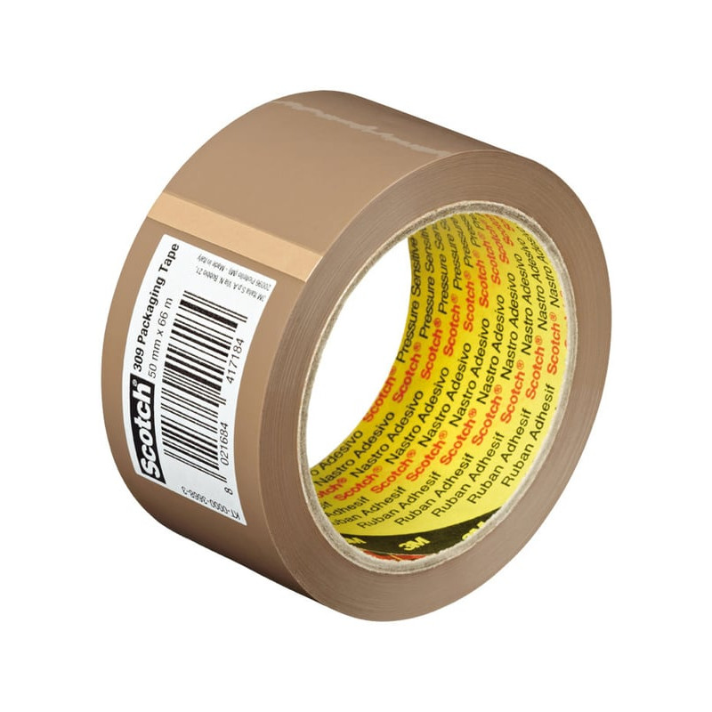 nastro da imballo 3m scotch 309 66m polipropilene 1pz marrone