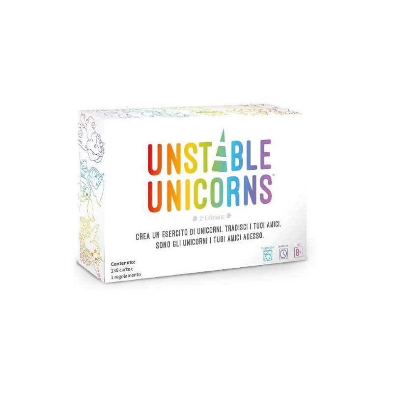 gioco da tavolo asmodee unstable unicorns [8567]