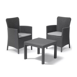 set mobili da giardino allibert 3pz