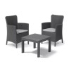 set mobili da giardino allibert 3pz