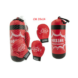 set sacco da boxe teorema con 2 guantoni