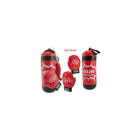 set sacco da boxe teorema con 2 guantoni