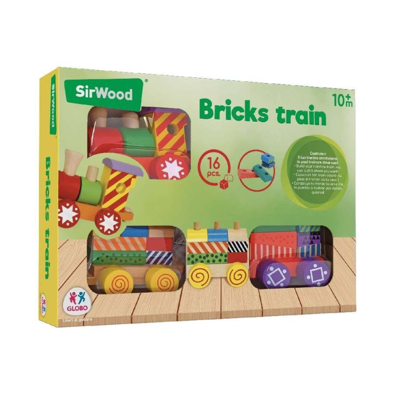 trenino trainabile globo 16pz